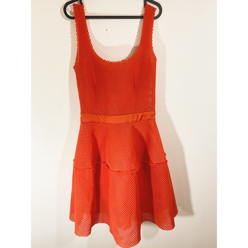 Orange Mesh Dress